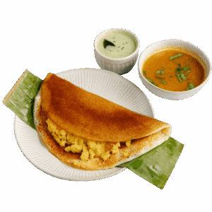 Hot Chutney Masala Dosa